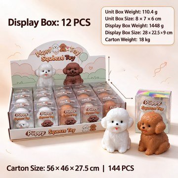 Puppy Moldable Squishy Stress Toy — product view