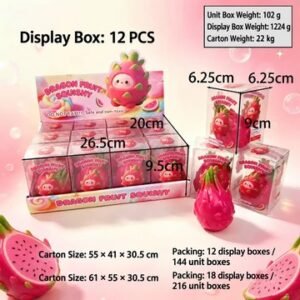 Dragon Fruit Moldable Squishy Stress Toy — product view