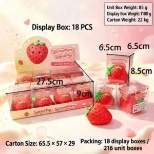 Strawberry Moldable Squishy Stress Toy — product view