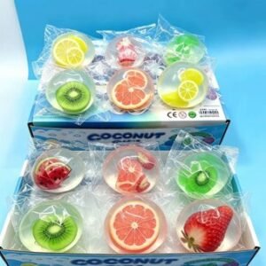 Transparent Fruit Moldable Squishy Stress Ball Toy — product view