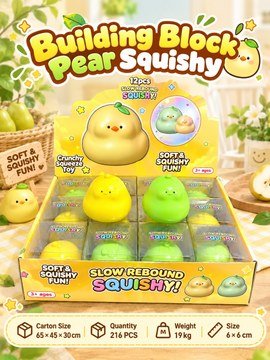 Pear Crunchy Squishy Fidget Toy — product view
