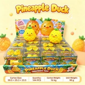 Pineapple Duck Crunchy Squishy Fidget Toy — product view