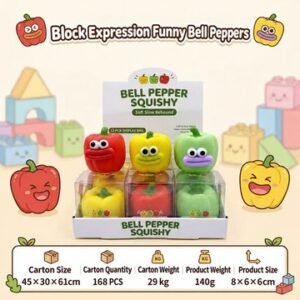 Funny Bell Pepper Crunchy Squishy Fidget Toy — product view