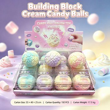 Cream Candy Ball Crunchy Squishy Fidget Toy — product view