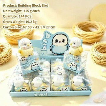 Yellow Bird Crunchy Squishy Fidget Toy — product view
