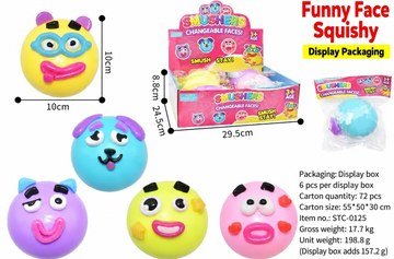 Funny Face Crunchy Squishy Fidget Toy — product view