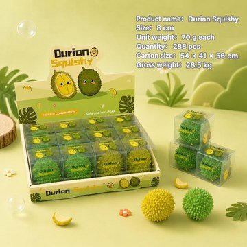 Durian Crunchy Squishy Fidget Toy — product view