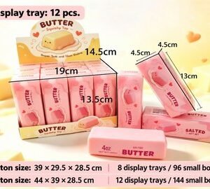 Pink Butter Stick Crunchy Squishy Fidget Toy — product view