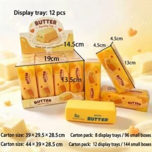 Yellow Butter Stick Crunchy Squishy Fidget Toy — product view