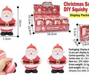 Christmas Santa Crunchy Squishy Fidget Toy — product view