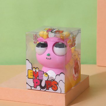 Pink Eye Popping Dragon Squeeze Fidget Toy — product view