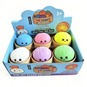 Flour Filled Smiling Steamed Bun Squishy Fidget Toy — product view