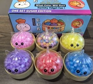 Unicorn Colorful Crystal Bun Squishy Fidget Toy — product view